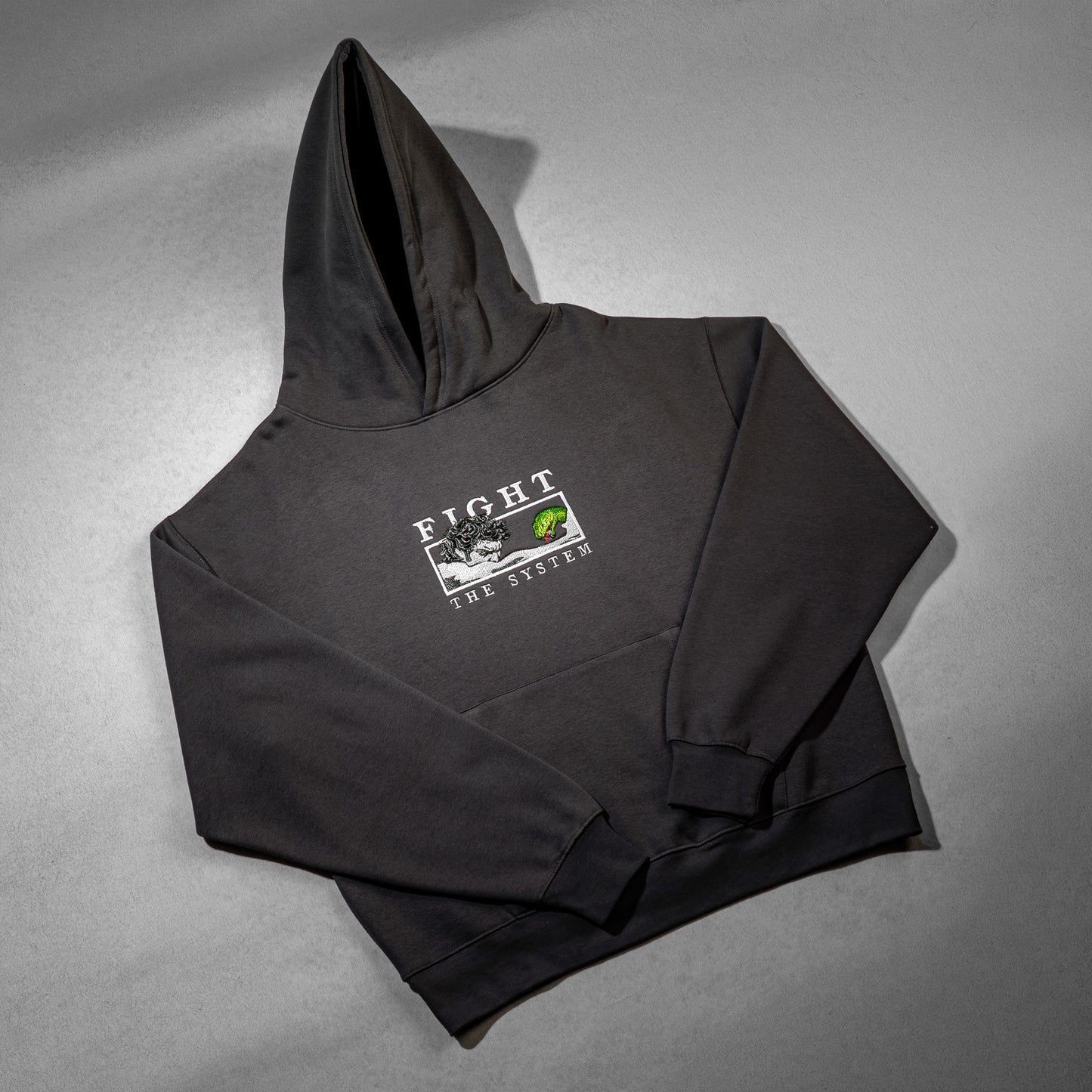 Fight The System Embroided Hoodie