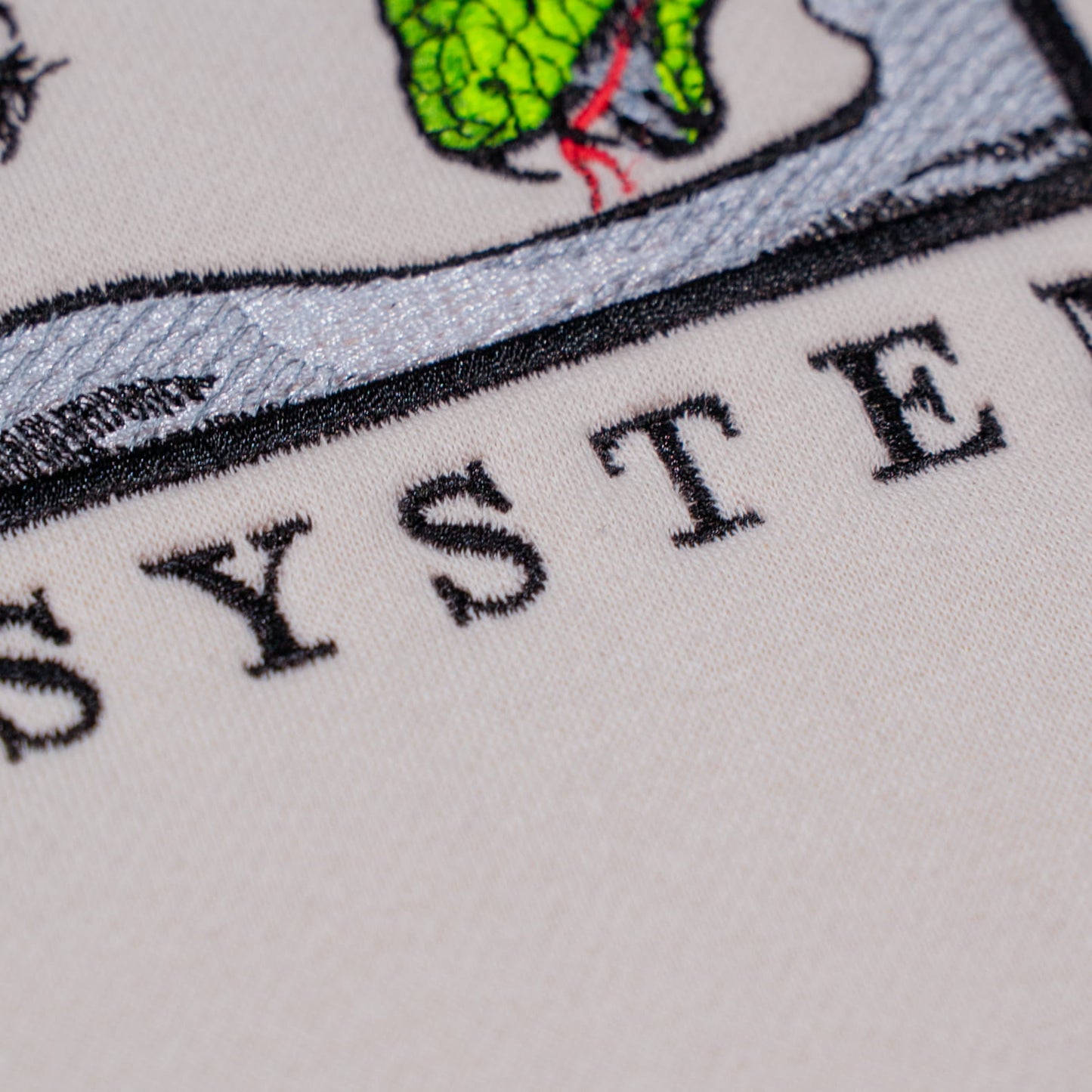 Fight The System Embroided Hoodie